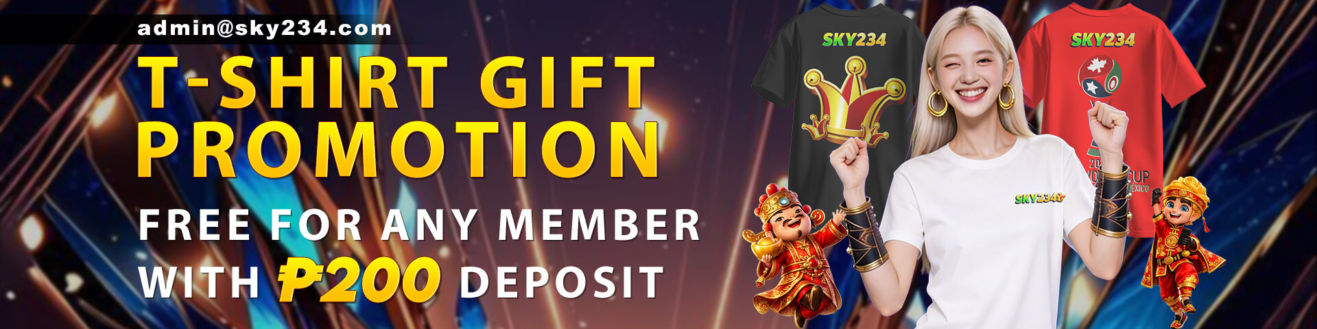 Sky234 T-Shirt Promo Login